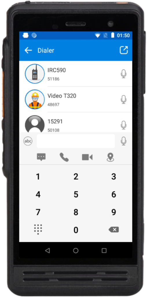 PTT App Calling Screen