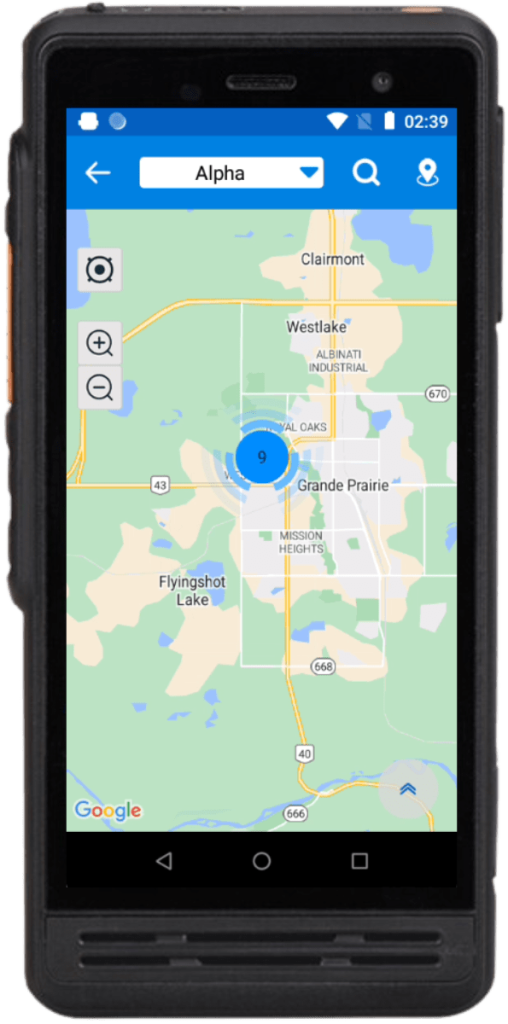 PTT App Map Dispatch